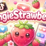 OmgieStrawberry, social media trend, viral username, TikTok trend, Instagram trend, online identity, digital illustration, cute strawberries, internet trend, trending content