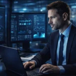 professional technology leadership concept representing Stewart from WaveTechGlobal in a modern digital tech environment